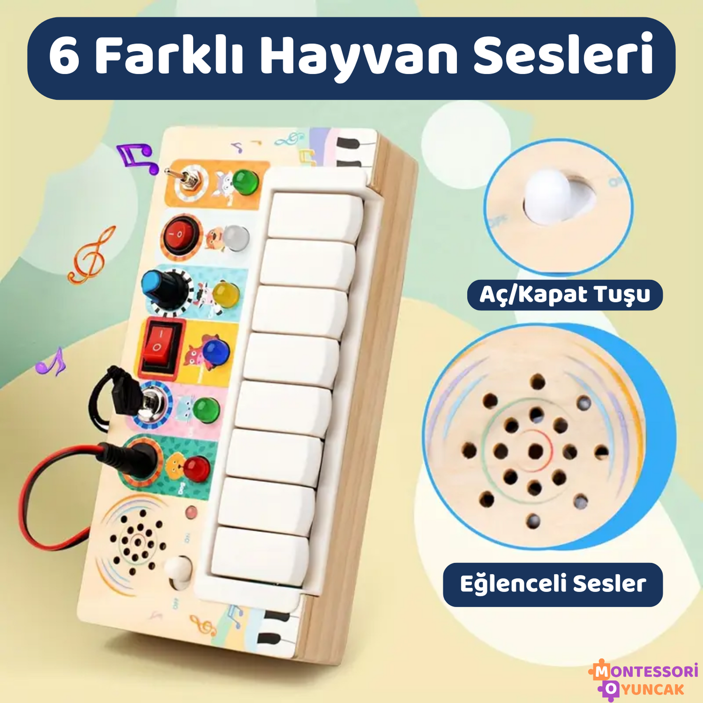 Montessori Ahşap Piyano