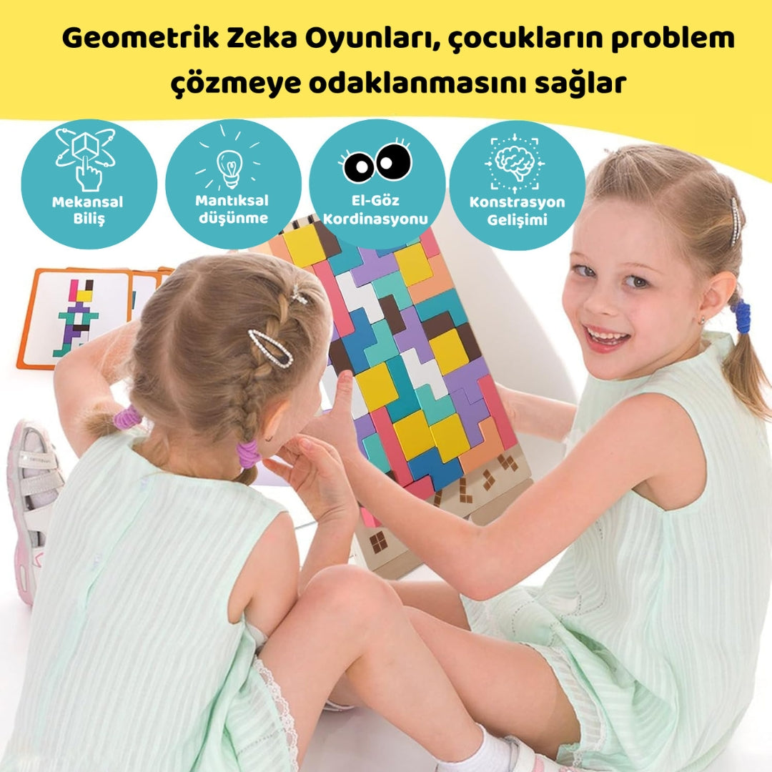 Montessori Ahşap Tetris