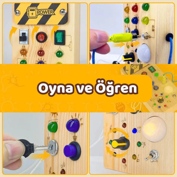 Montessori Işıklı Aktiviteli Pano