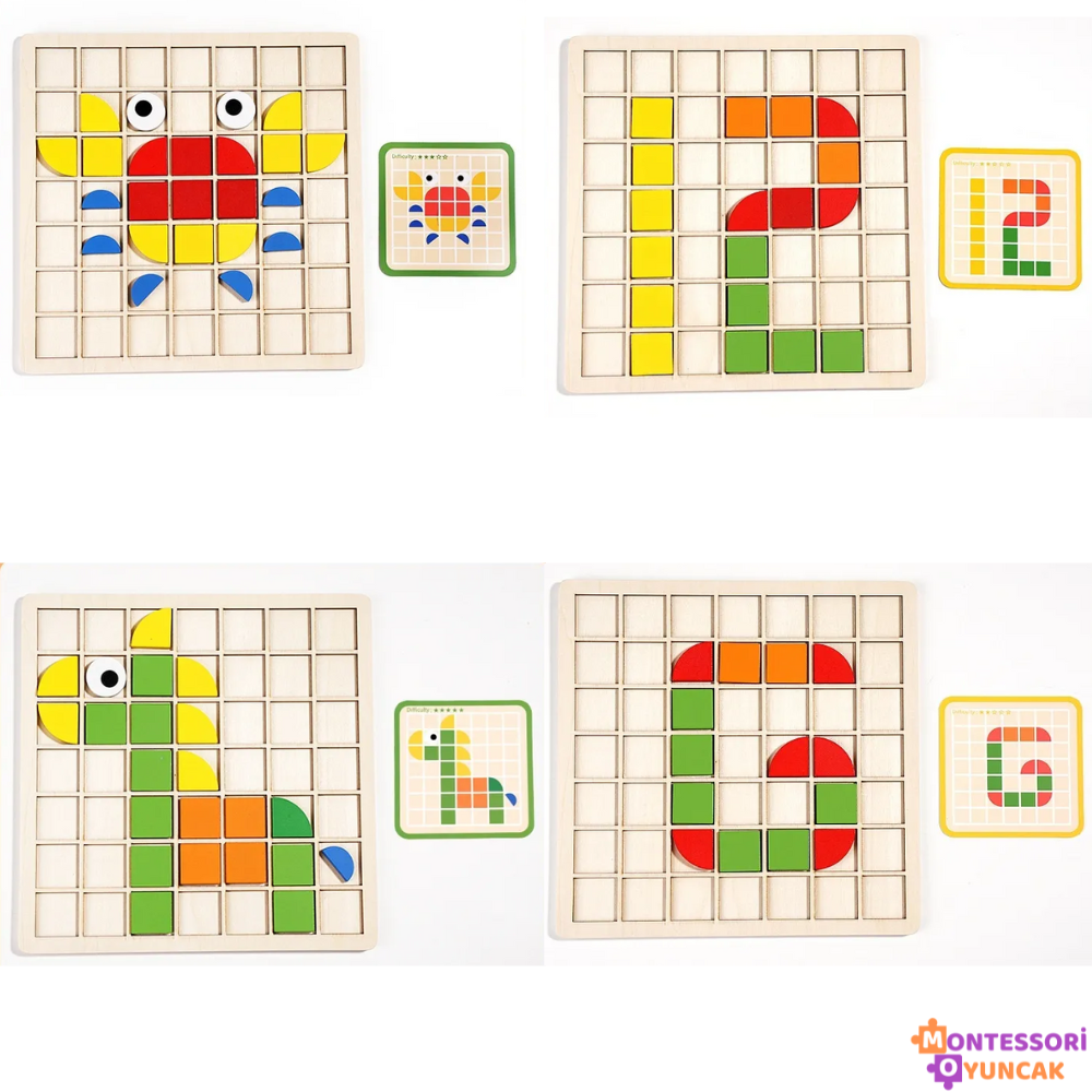 Montessori Ahşap Mozaik