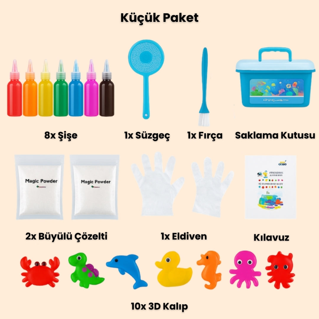 Montessori Büyülü Su ve Jel Kiti