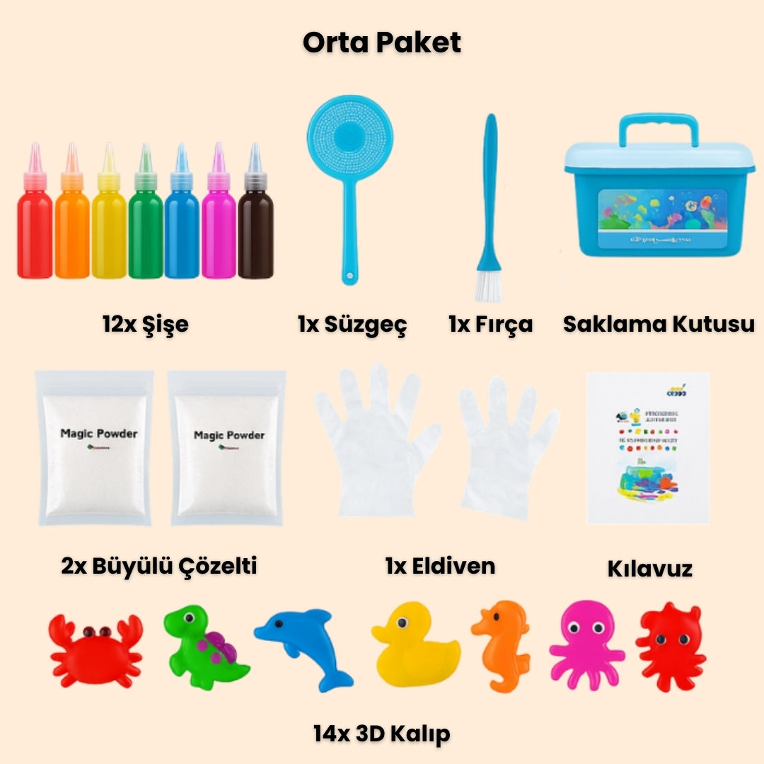 Montessori Büyülü Su ve Jel Kiti