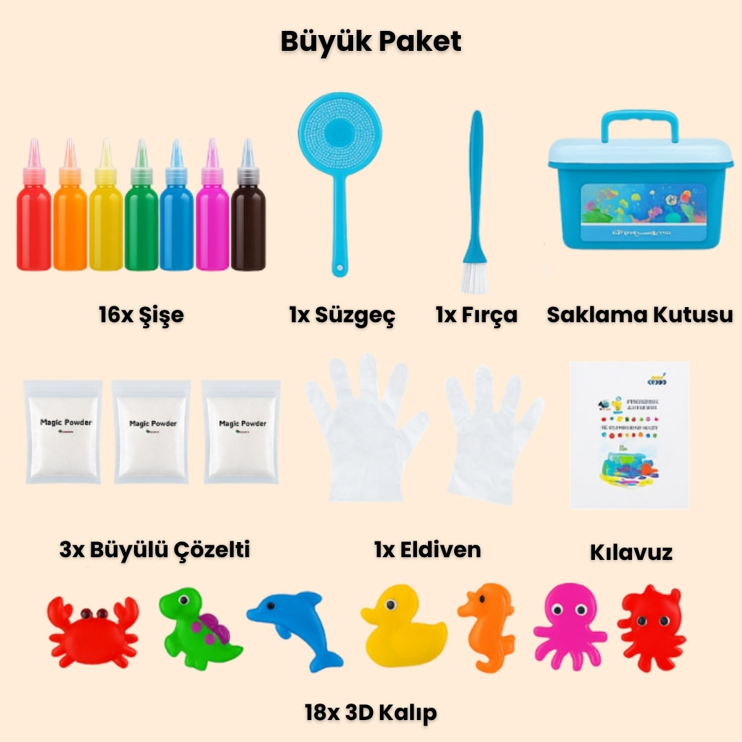 Montessori Büyülü Su ve Jel Kiti