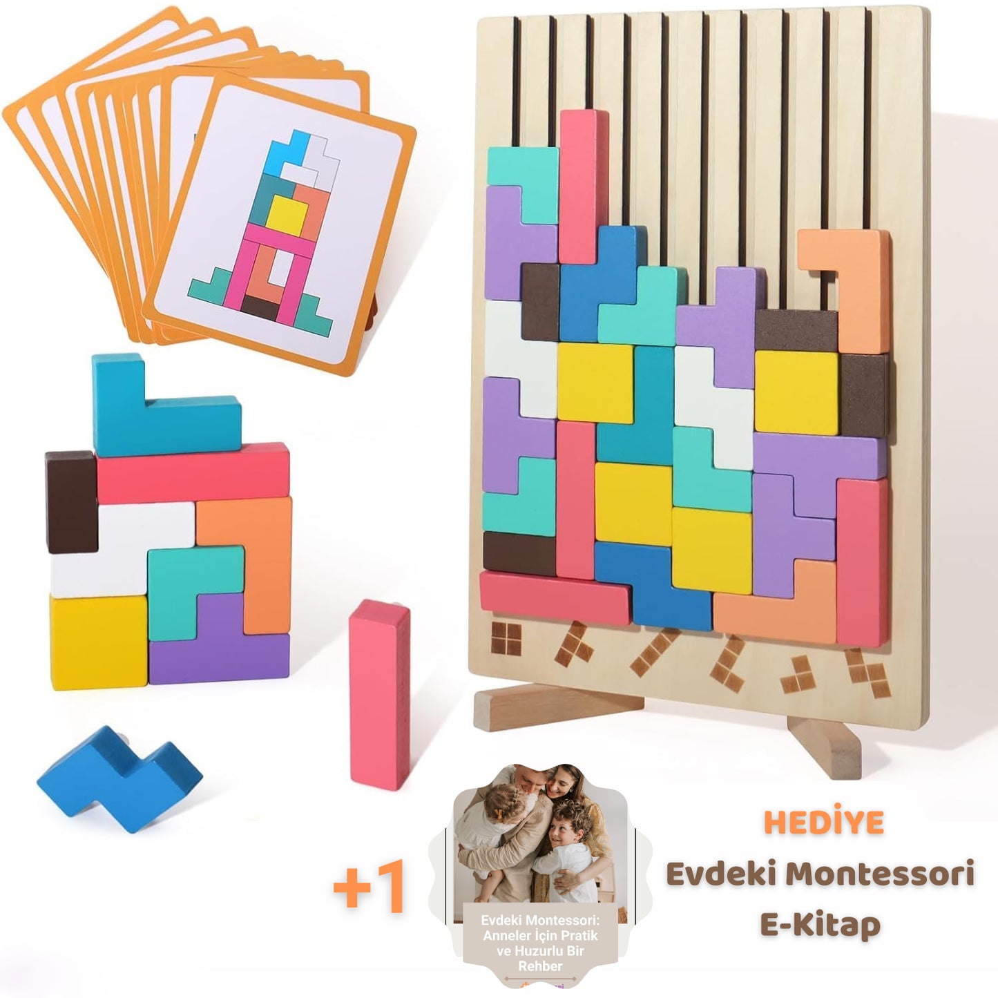 Montessori Ahşap Tetris