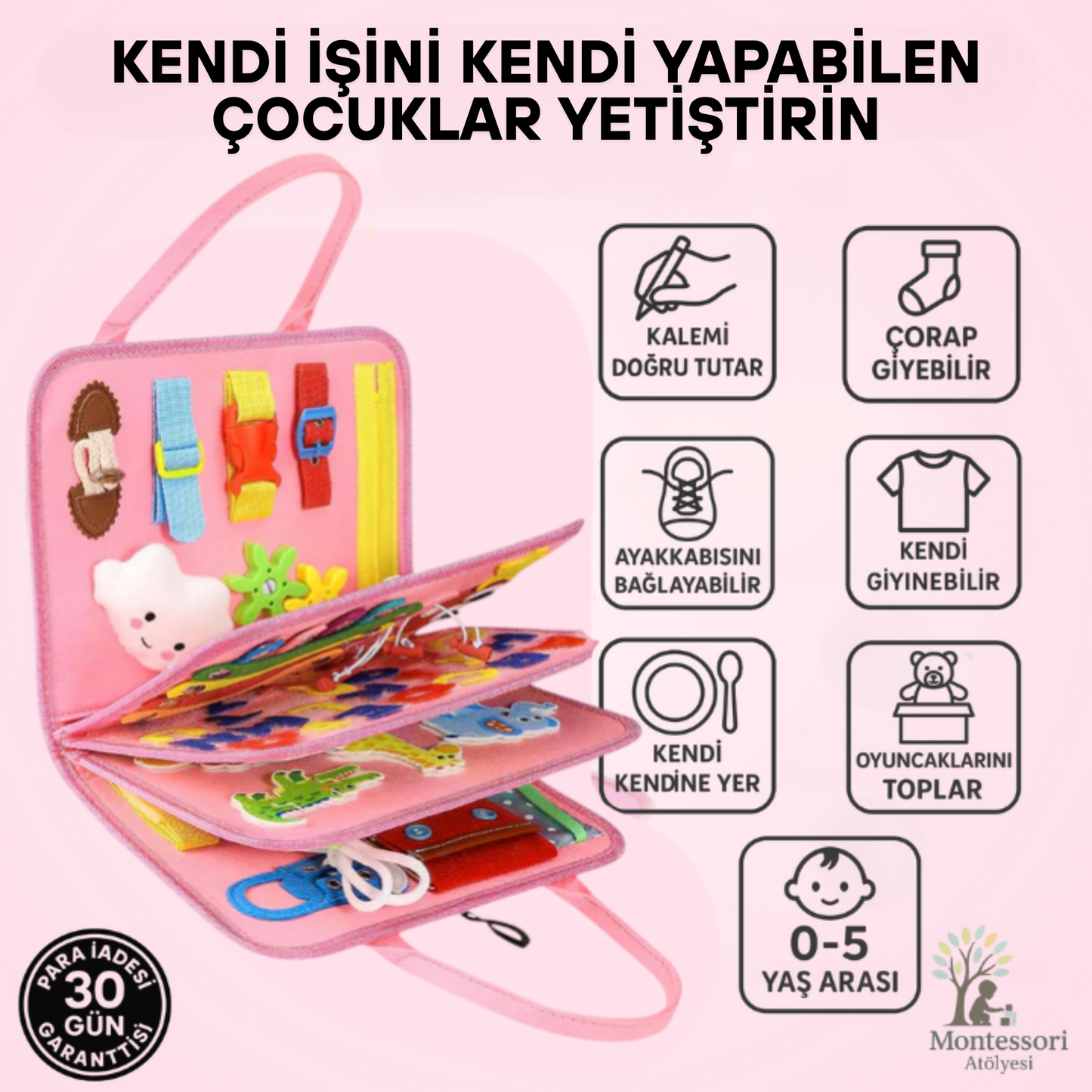 Montessori Aktivite Panosu