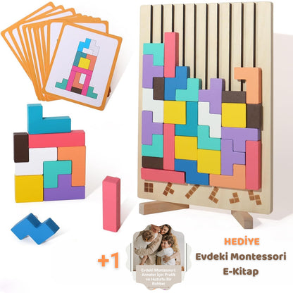 Montessori Ahşap Tetris
