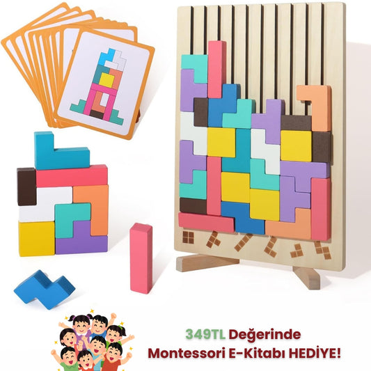 Montessori Ahşap Tetris