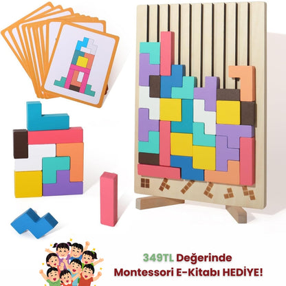 Montessori Ahşap Tetris